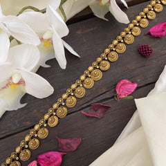 Vriksham Gold Look Alike Hip Chain-Coin-G15875
