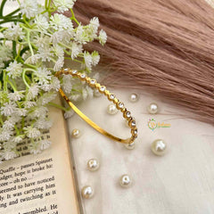 Vriksham Classic Sun Flower Style Open-Style Bracelet-G21895