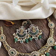 Lakshmi Pendant Green Victorian Diamond Hasli-VV1911