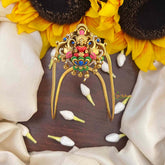 Vriksham Traditional Goddess Lakshmi Enamel Temple Armlet-Gold Bead-G22046