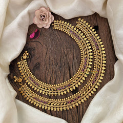 Vriksham Designer Gold Look Alike Floral Bridal Anklets-G19080