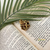 Gold Polish Shree Krishna Idol Finger Ring-Vriksham-G22651