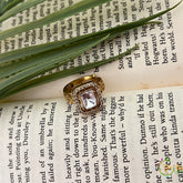 Unique Square Shape Mossanite AD Stone Finger Ring-Vriksham-G22649