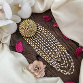 Vriksham Traditional Gold Finish Hair Ornament With Pearl Jada Billai-G19271