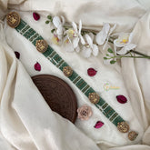 Vriksham Lakshmi 7 Layer Green Beaded With Jhumka Bridal Jada Billai-G19285
