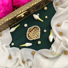 Traditional Kundan & Pearl Studded Statement Jad Billai-Vriksham-G22776