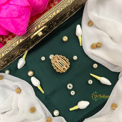 Pear Green Stone Style Shape Kundan Jad Billai-Vriksham-G22780