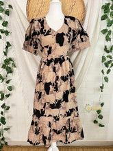 Black With Off WHite Pichwai Cow Printed Pure Cotton Kalamkari Frock-Vriksham-VS5228