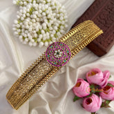 Floral Round With Filgree Work Hipbelt-Vriksham-G22875