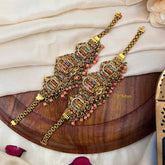 Vriksham Traditional Divine Perumal Enamel Temple Armlet-G21830