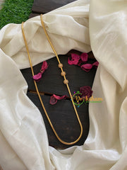 Traditional AD Stone White Mugappu Chain 4-G3149