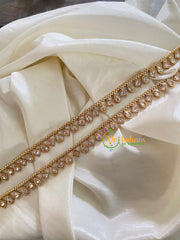 Gold Look Alike No Stone Anklets-G5701