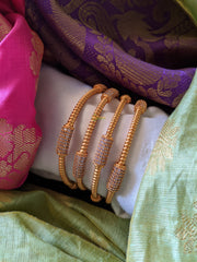 White Bar shaped AD bangles - 4 bangles-G177