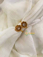 Premium AD Stone Toe Rings-White Stone -G10003