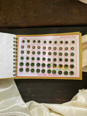 Cocktail Stone Sticker Bindi Book-Swastik Short-BB038