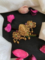 Gold Look Alike Temple Lakshmi Hairclip -H206