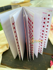 Plain Maroon Bindi Book-Navya Long-BB089