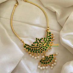 Green Traditional Kemp Addigai -Dual Peacock -G7178