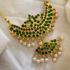 Green Traditional Kemp Addigai -Dual Peacock -G7178