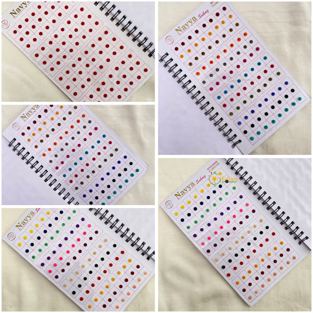 Vriksham Plain Round Shape Bindi Book-BB163