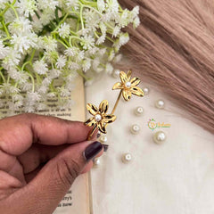 Vriksham Classic Sun Flower Style Open-Style Bracelet-G21895