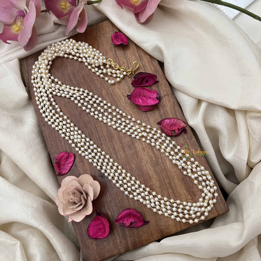 Vriksham Timeless 5 Layered Pearl Beaded Mala-G20101