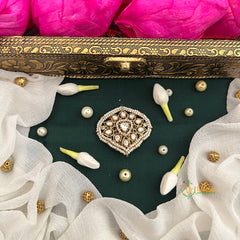 Traditional Kundan & Pearl Studded Statement Jad Billai-Vriksham-G22776