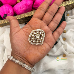 Traditional Kundan & Pearl Studded Statement Jad Billai-Vriksham-G22776