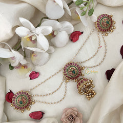 Vriksham Bridal Peacock Jada Billai  With Pearl Maatil Bridal Jada Billai-G19304