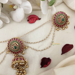 Vriksham Bridal Peacock Jada Billai  With Pearl Maatil Bridal Jada Billai-G19304