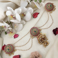 Vriksham Bridal Peacock Jada Billai  With Pearl Maatil Bridal Jada Billai-G19304