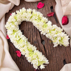 Vriksham Handmade White Jasmine Gajra Mullai for Hair Flower Accessories-KH1330