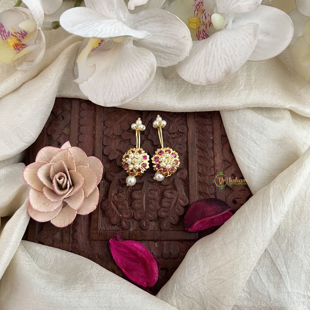 Vriksham Pearl Roopam Bugdi  Style Bugadi-Red-G19525