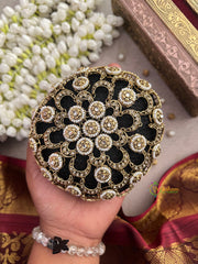 Half Moon  & Round Festive Wear Bun Cage-Vriksham-G22896
