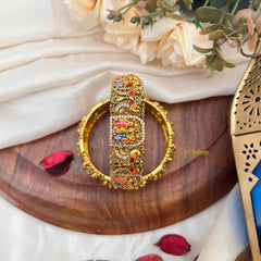 Vriksham Traditional  Divine Perumal Enamel Bridal Bangles-G21832