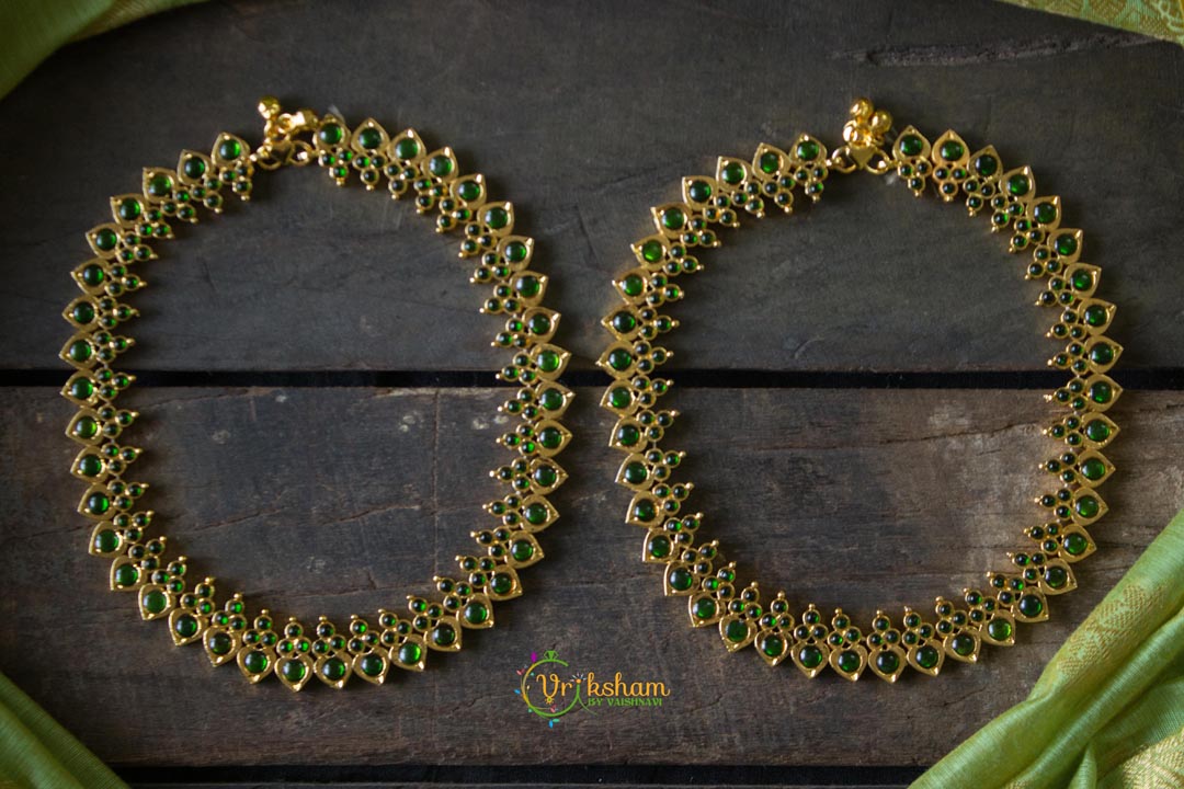 Green Kemp Anklets-G545