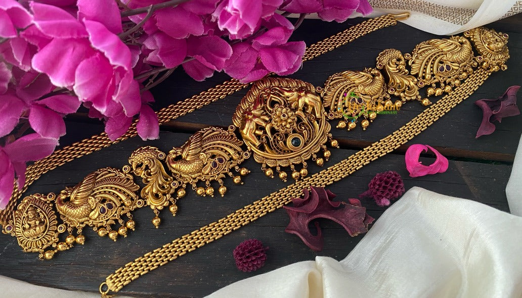 Premium Temple Hip chain -Lakshmi Hip chain -G2784