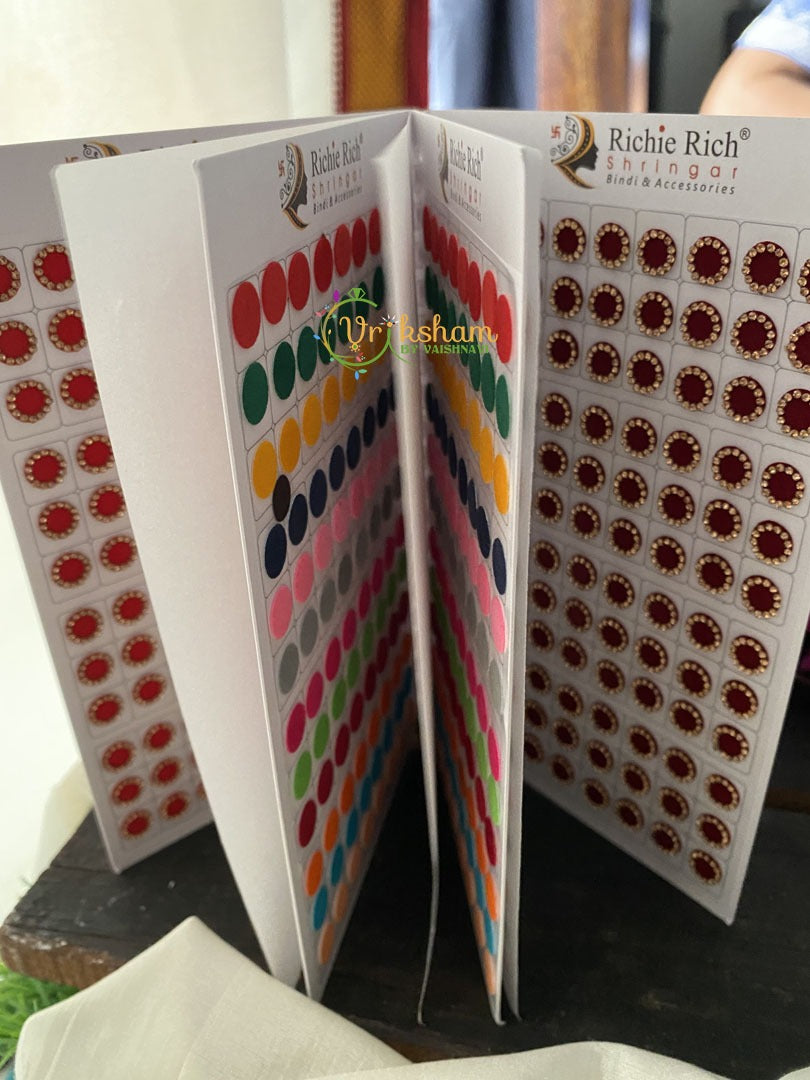 Stone Sticker Bindi Book- Color bindis -G2402