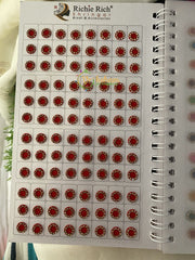 Stone Sticker Bindi Book- Color bindis -G2395