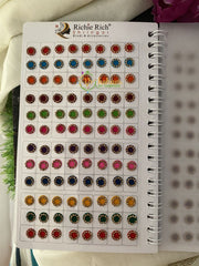 Stone Sticker Bindi Book- Color bindis -G2395