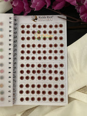 Stone Sticker Bindi Book- Color bindis -G2395