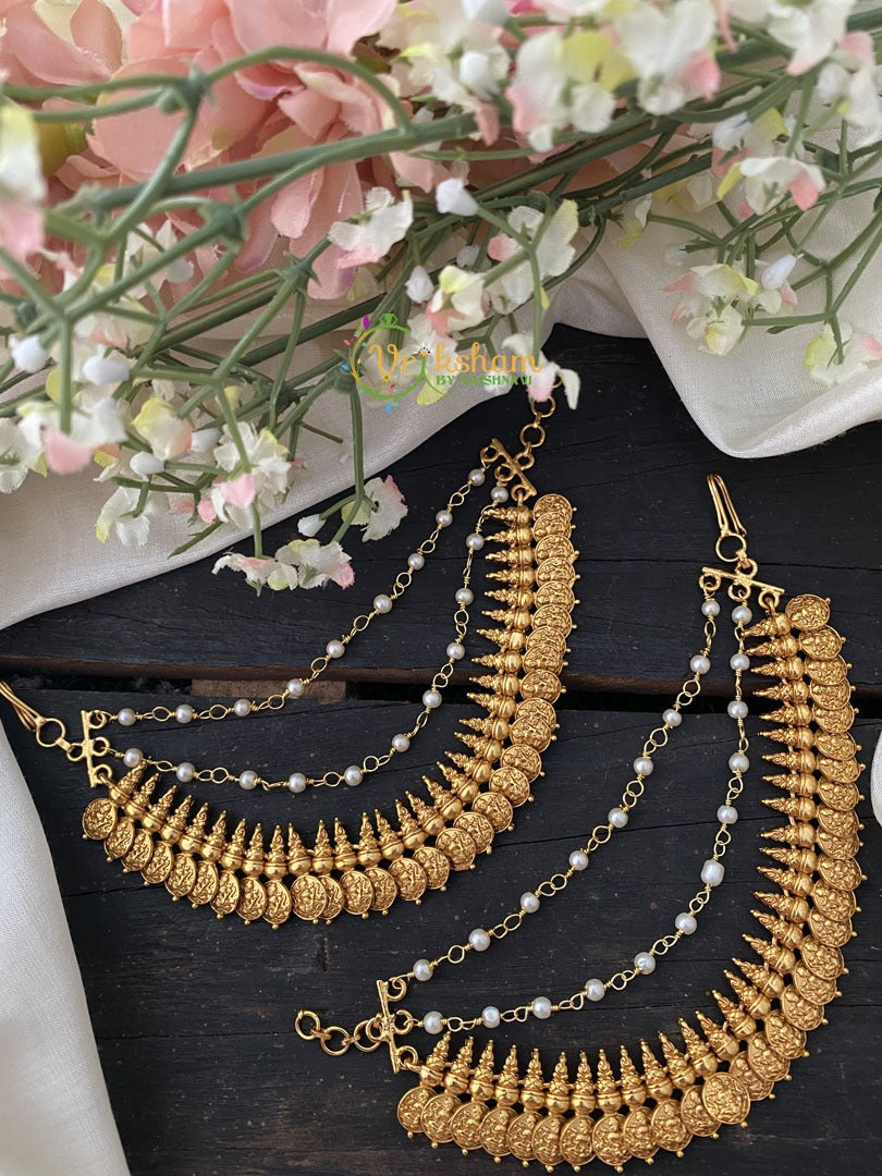 Lakshmi Coin maatil-Layered Ear Chain -G3091
