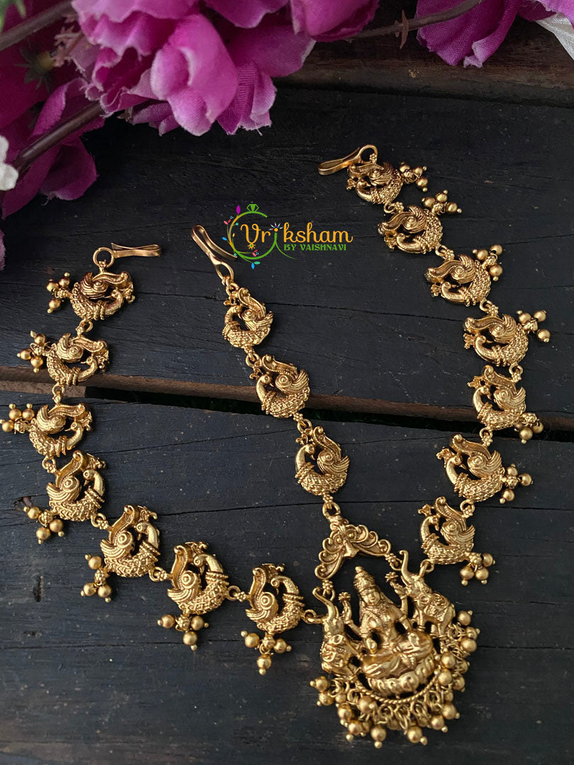Gold Look Alike Lakshmi Double Sided Maang Tikka -G2594