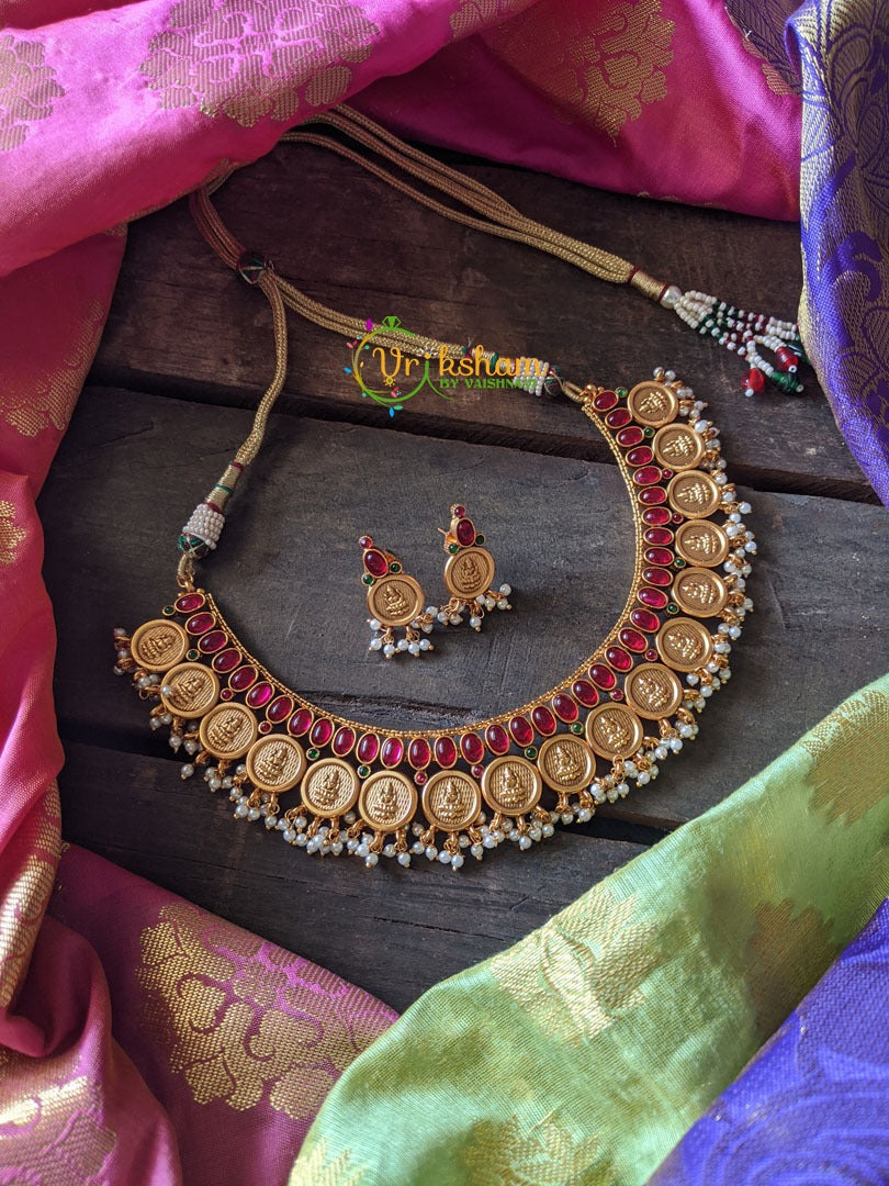 Lakshmi Coin Kemp Neckpiece-G509