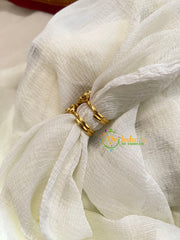 Premium AD Stone Toe Rings -Green-G10100