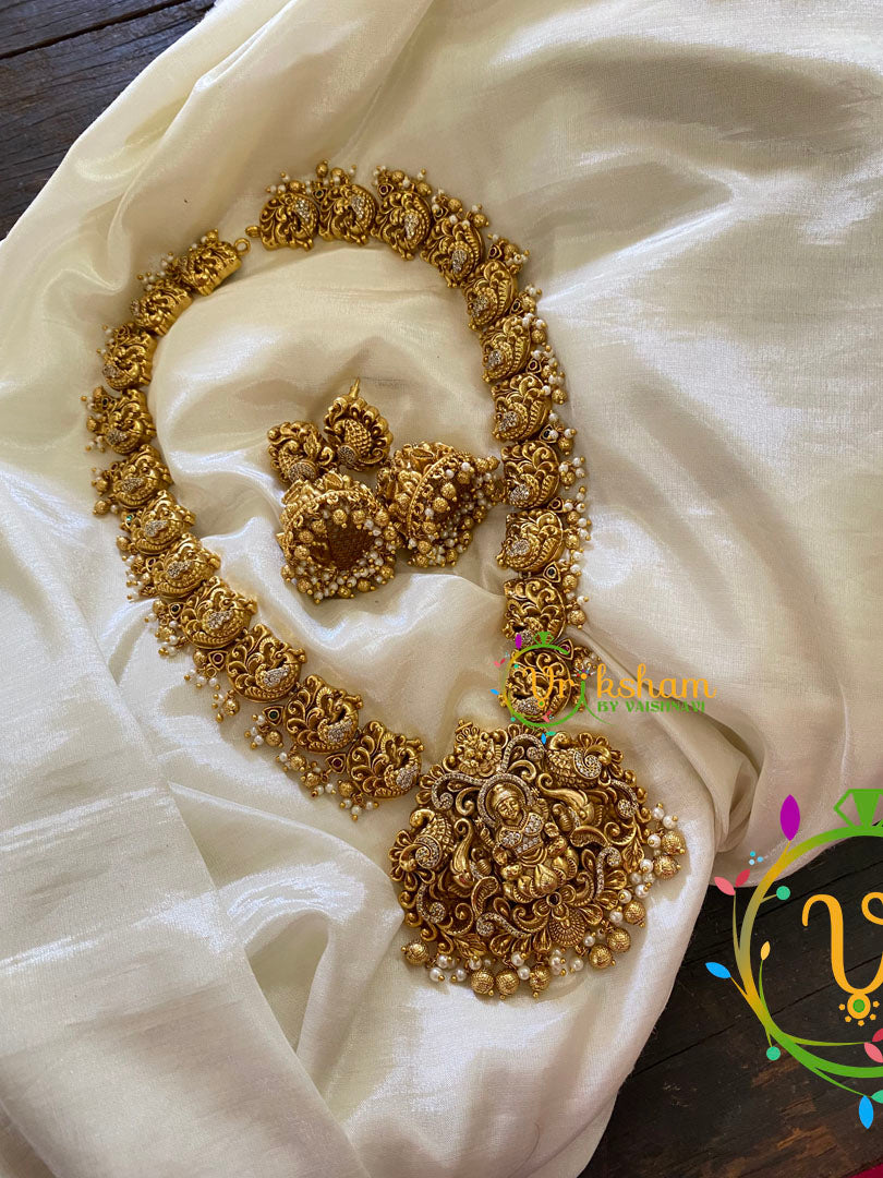 American Diamond Lakshmi Haram -G7419