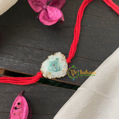 Rakshabandhan Rakhi-Crystal and Aqua-RB023