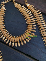 Traditional Kerala Bridal Neckpiece Set-Leaf 2-G4297