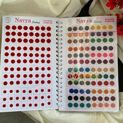 Stone Sticker Bindi Book--Sheen Navya Zari-B13