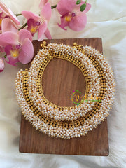 Cluster Pearl Bridal Anklets-G5696